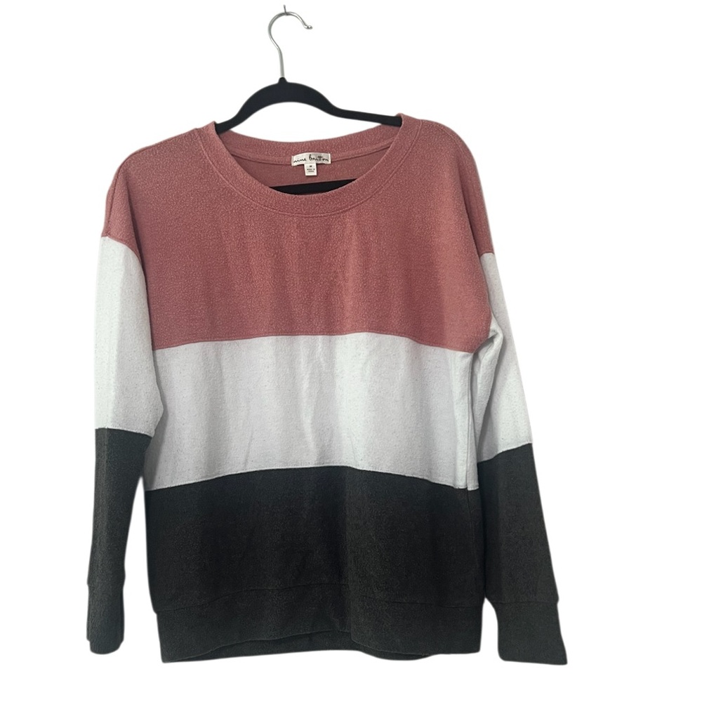 Nine Britton Color-block Pullover Sweater Top